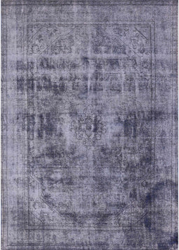 Mid-Century Modern Purple Oriental Rug, urb2138