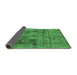 Sideview of Oriental Emerald Green Industrial Rug, urb2138emgrn