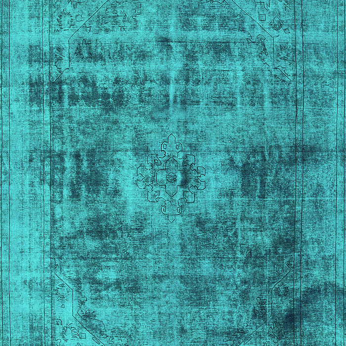 Oriental Turquoise Industrial Rug, urb2138turq