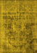 Oriental Yellow Industrial Rug, urb2138yw