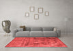 Industrial Red Washable Rugs