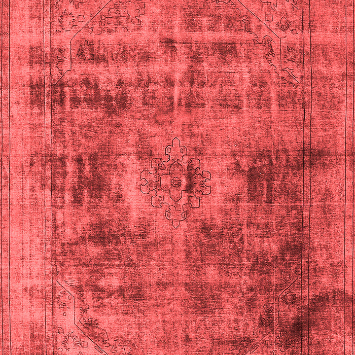 Machine Washable Oriental Red Industrial Rug, wshurb2138red