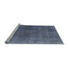 Sideview of Machine Washable Industrial Modern Purple Navy Blue Rug, wshurb2139