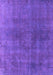 Machine Washable Oriental Purple Industrial Area Rugs, wshurb2139pur