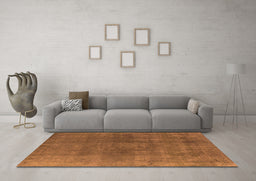 Machine Washable Oriental Orange Industrial Area Rugs in a Living Room, wshurb2139org