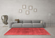 Industrial Red Washable Rugs