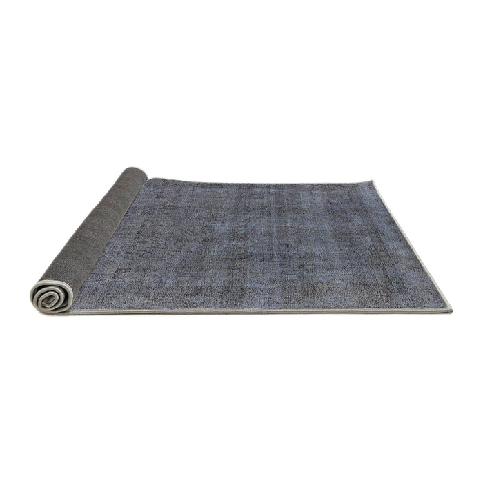 Sideview of Mid-Century Modern Light Slate Gray Oriental Rug, urb2140
