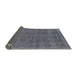 Sideview of Mid-Century Modern Light Slate Gray Oriental Rug, urb2140