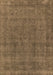 Machine Washable Oriental Brown Industrial Rug, wshurb2140brn