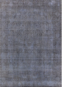 Mid-Century Modern Light Slate Gray Oriental Rug, urb2140