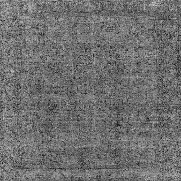 Square Oriental Gray Industrial Rug, urb2140gry