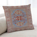 Lifestyle Image of Mid-Century Modern Urban Square Chestnut Red Throw Pillow, 18 inch by 18 inch, pwurb2141