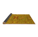 Sideview of Oriental Yellow Industrial Rug, urb2141yw