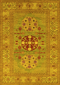 Oriental Yellow Industrial Rug, urb2141yw