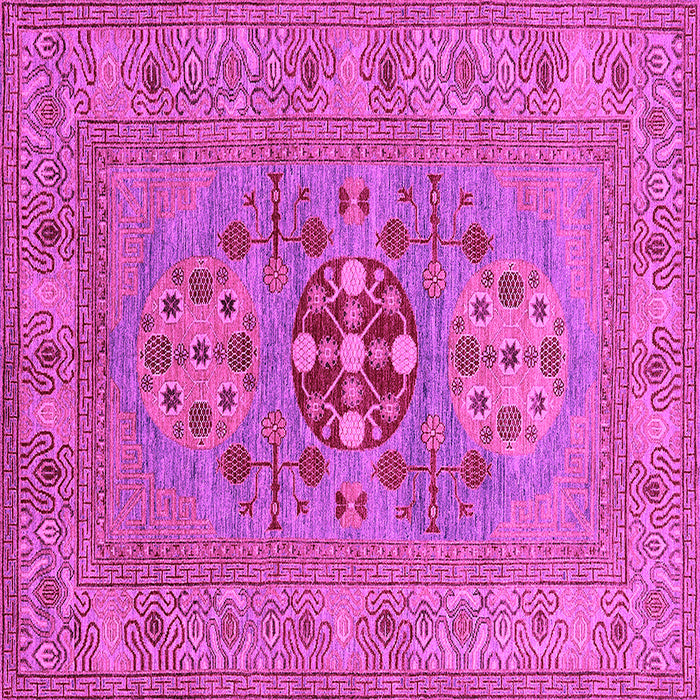Square Oriental Pink Industrial Rug, urb2141pnk