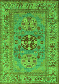 Oriental Green Industrial Rug, urb2141grn