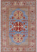 Mid-Century Modern Chestnut Red Oriental Rug, urb2141