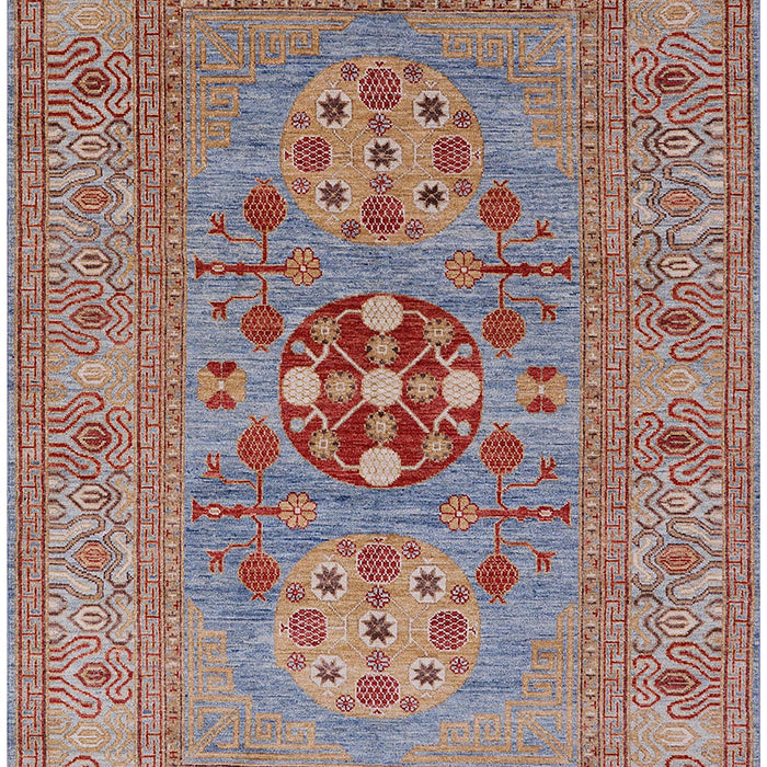 Mid-Century Modern Chestnut Red Oriental Rug, urb2141