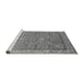 Sideview of Machine Washable Oriental Gray Industrial Rug, wshurb2142gry