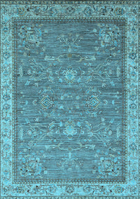 Oriental Light Blue Industrial Rug, urb2142lblu