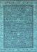 Oriental Light Blue Industrial Rug, urb2142lblu