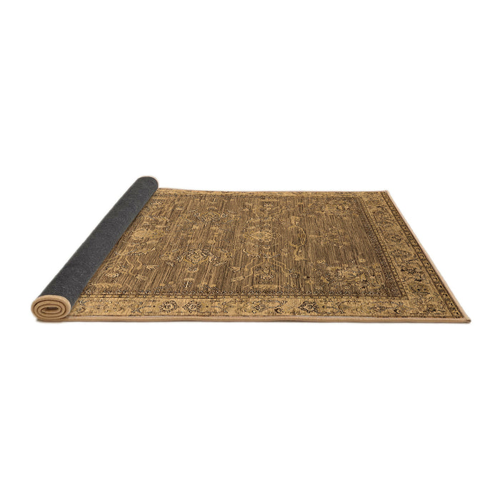 Sideview of Oriental Brown Industrial Rug, urb2142brn