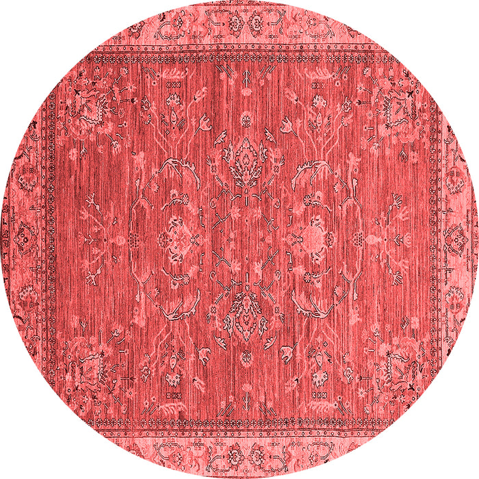 Machine Washable Oriental Red Industrial Rug, wshurb2142red