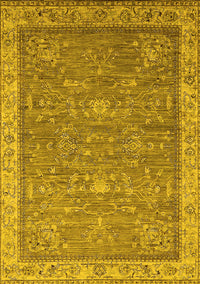 Oriental Yellow Industrial Rug, urb2142yw