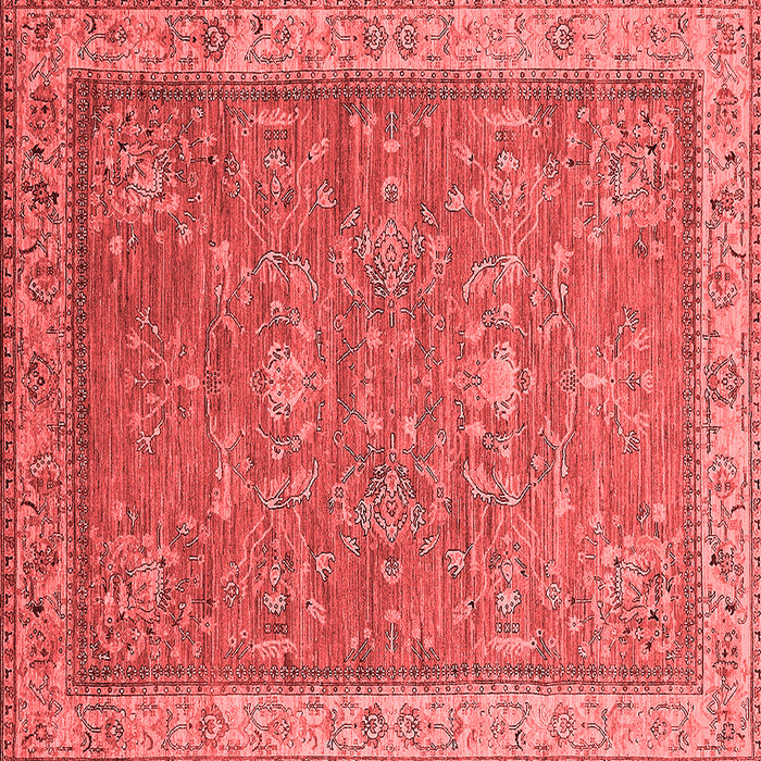 Machine Washable Oriental Red Industrial Rug, wshurb2142red