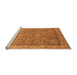 Sideview of Machine Washable Oriental Orange Industrial Area Rugs, wshurb2142org