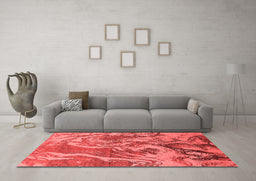 Industrial Red Washable Rugs