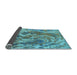 Sideview of Oriental Light Blue Industrial Rug, urb2143lblu