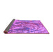 Sideview of Oriental Purple Industrial Rug, urb2143pur