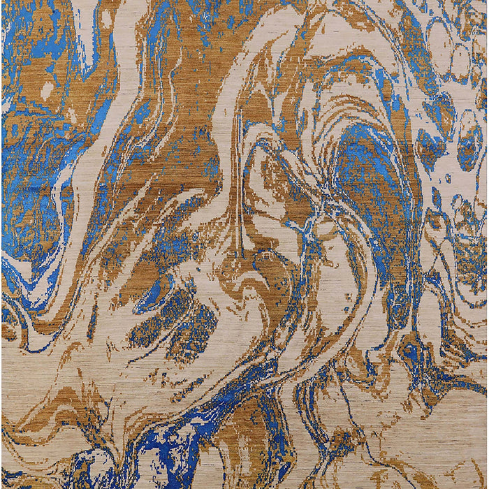 Mid-Century Modern Brown Oriental Rug, urb2143