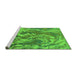 Sideview of Machine Washable Oriental Green Industrial Area Rugs, wshurb2143grn