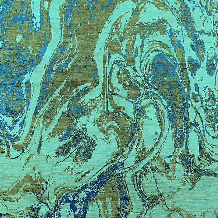 Oriental Turquoise Industrial Rug, urb2143turq