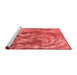 Industrial Red Washable Rugs