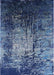 Mid-Century Modern Koi Blue Oriental Rug, urb2144