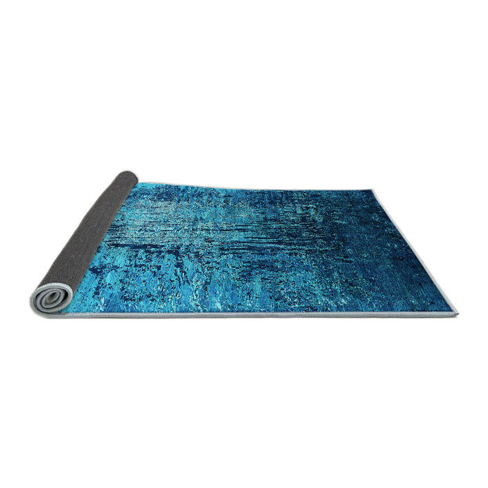 Sideview of Oriental Light Blue Industrial Rug, urb2144lblu