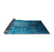 Sideview of Oriental Light Blue Industrial Rug, urb2144lblu