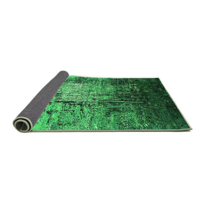 Sideview of Oriental Green Industrial Rug, urb2144grn
