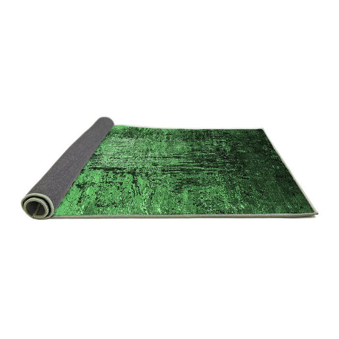 Sideview of Oriental Emerald Green Industrial Rug, urb2144emgrn