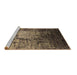 Sideview of Machine Washable Oriental Brown Industrial Rug, wshurb2144brn