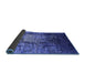 Sideview of Oriental Blue Industrial Rug, urb2144blu