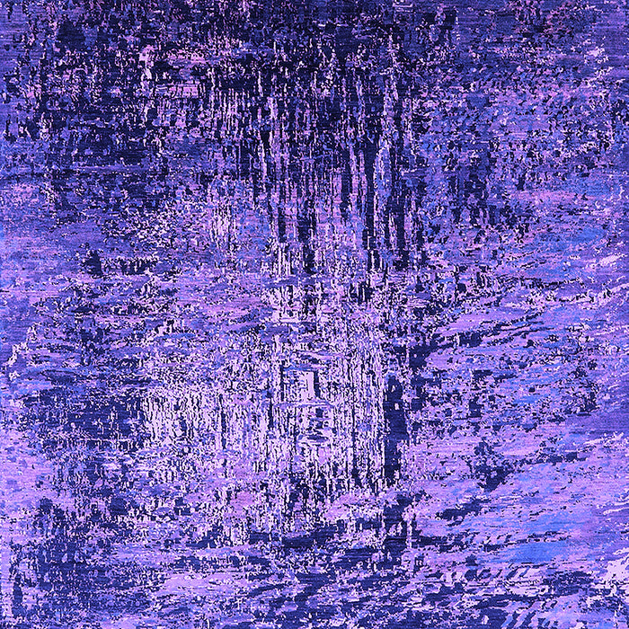 Machine Washable Oriental Purple Industrial Area Rugs, wshurb2144pur