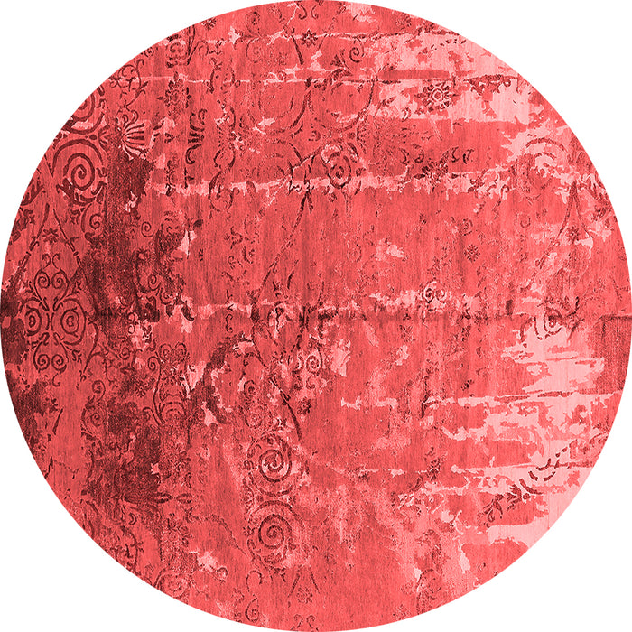 Machine Washable Oriental Red Industrial Rug, wshurb2145red