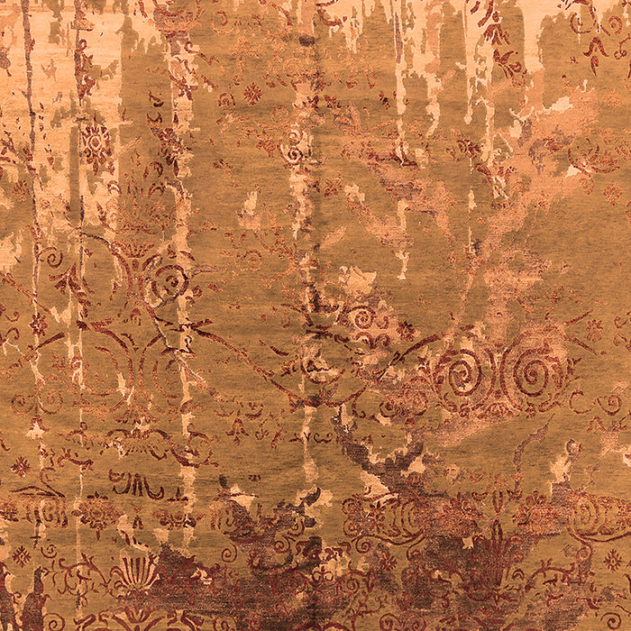 Oriental Orange Industrial Rug, urb2145org