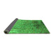 Sideview of Oriental Green Industrial Rug, urb2145grn