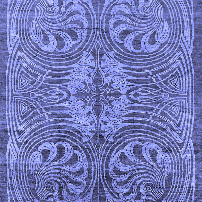 Oriental Blue Industrial Rug, urb2146blu