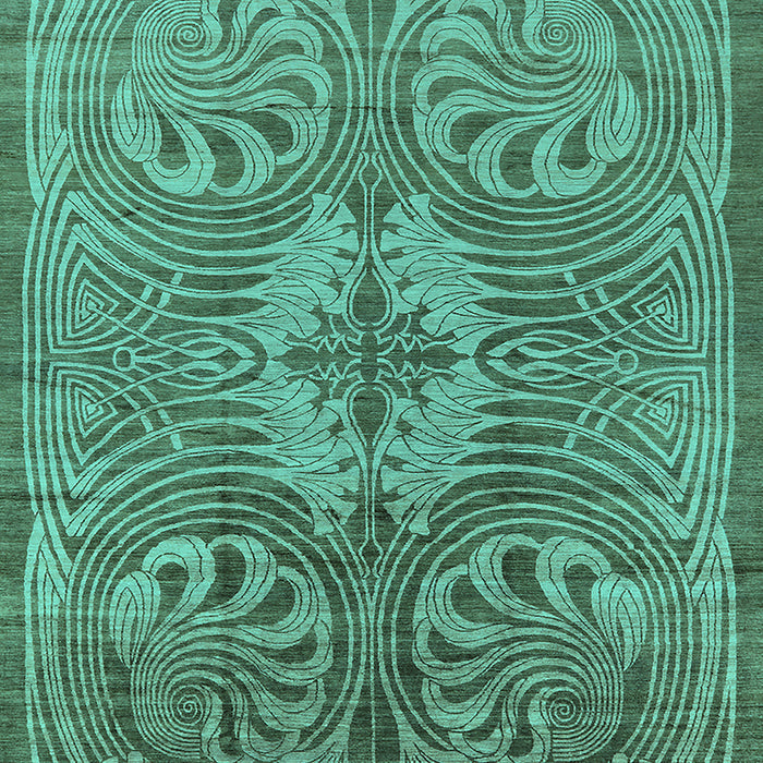 Oriental Turquoise Industrial Rug, urb2146turq